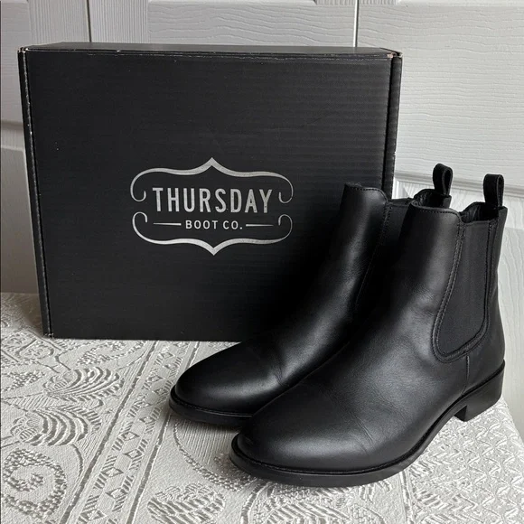 THURSDAY BOOTS - DUCHESS IN BLACK 8.5 NEW - Picture 8 of 8
